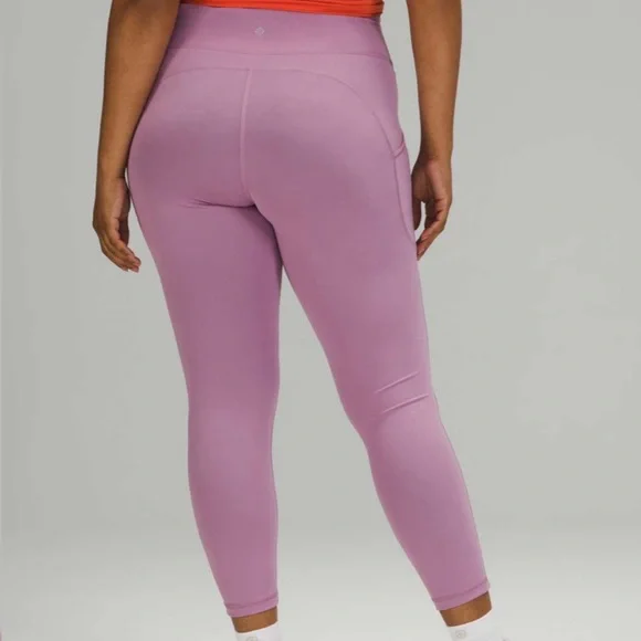 Lululemon Invigorate light purple/pink leggings Size 6 - Picture 3 of 10
